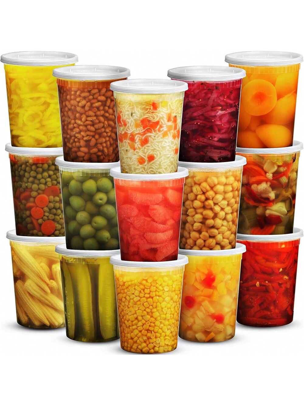 Meal Prep Ideas - 24Pack 32oz Deli Containers with Lids