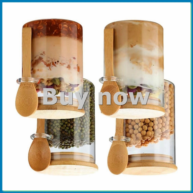 Overnight Oat Jar - 4 Pack Overnight Oats Glass Containers