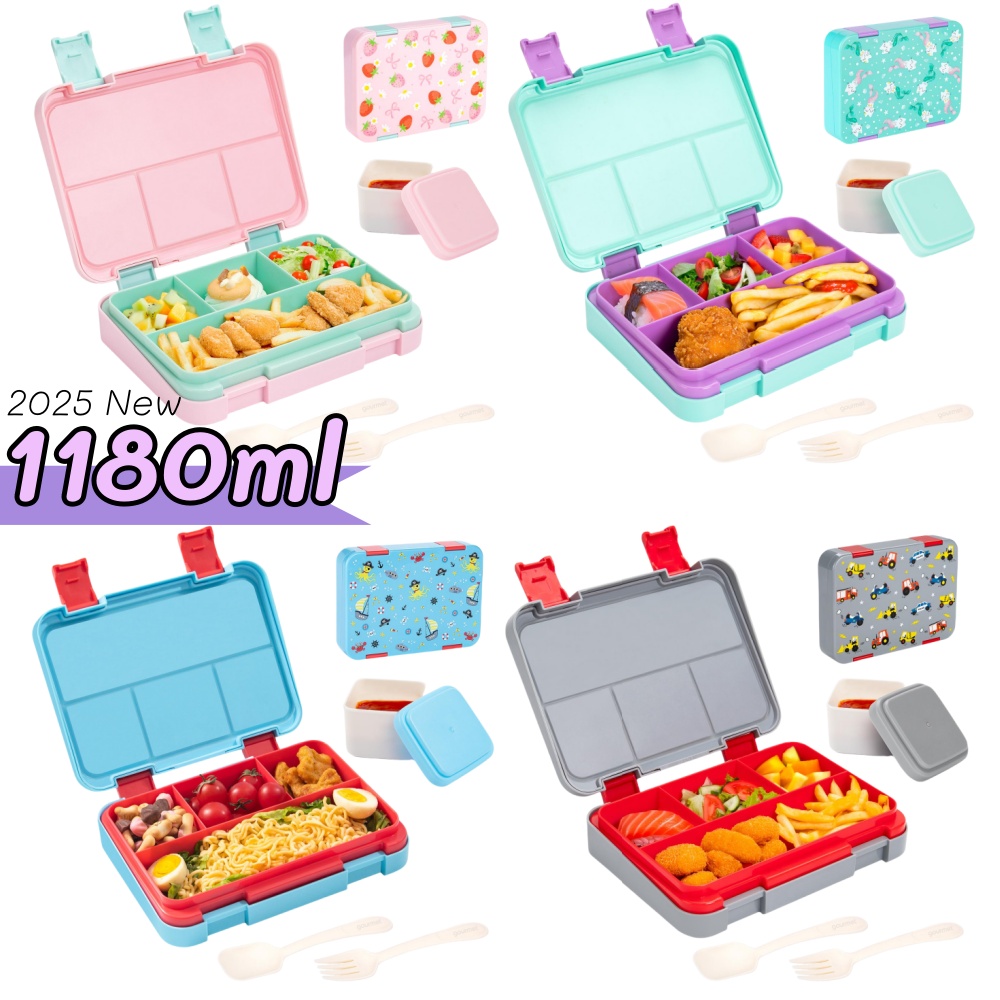 Meal Prep Ideas - 40oz Cartoon Pattern Bento Lunch Box