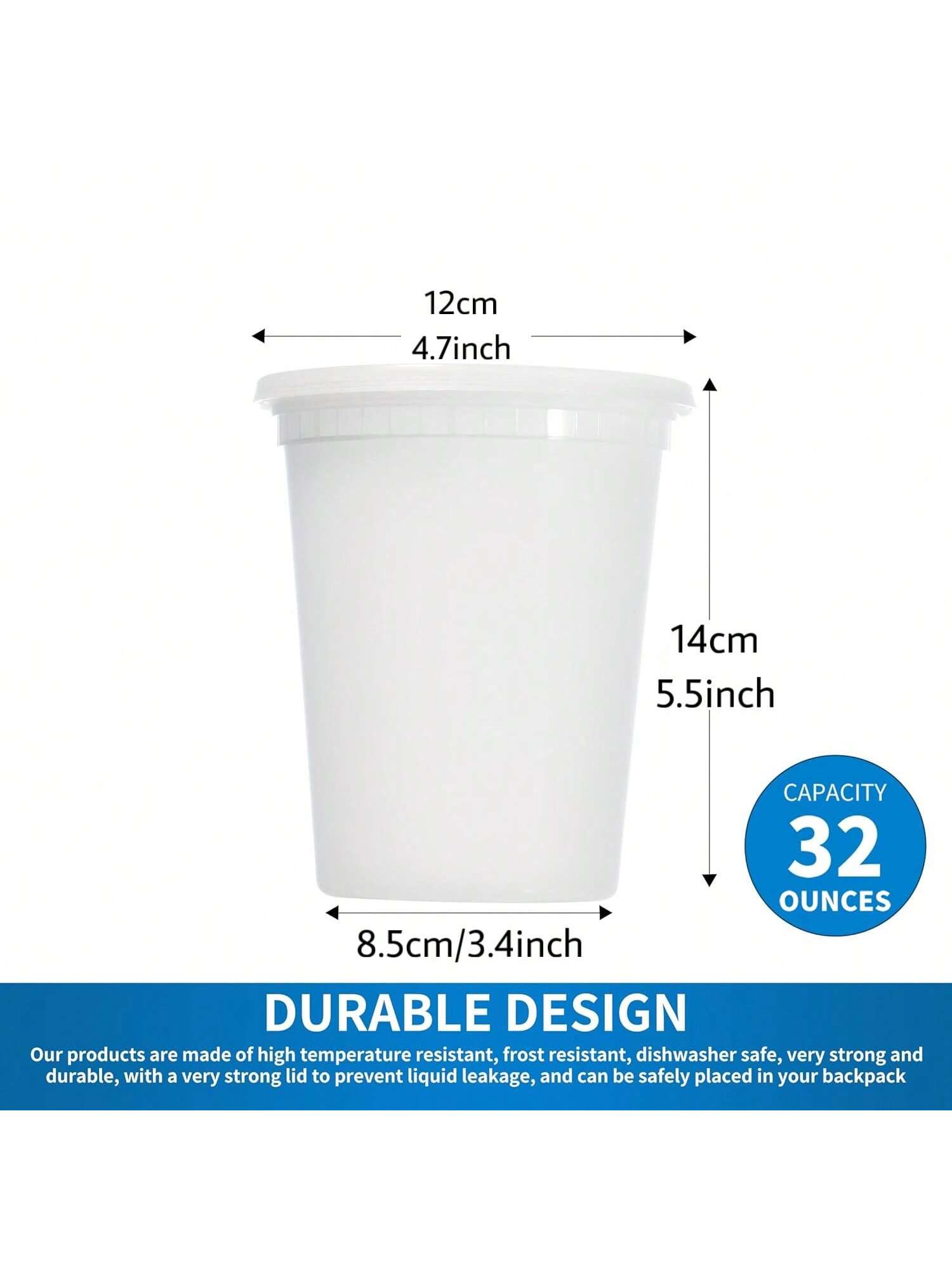 24Pack 32oz Deli Containers wi - Meal Prep Ideas recension och pris