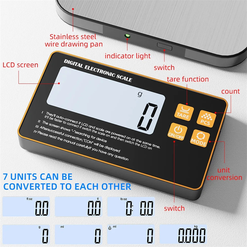Wireless Kitchen Scale with Re - Meal Prep Ideas recension och pris