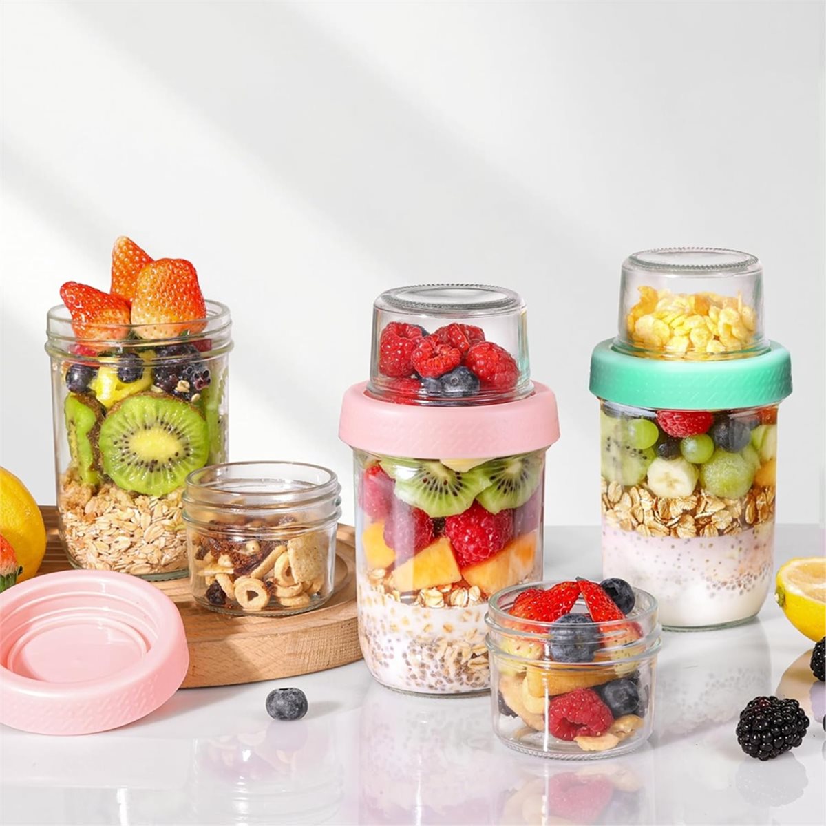 Overnight Oats Jar with Lids 4 - Overnight Oat Jar recension och pris