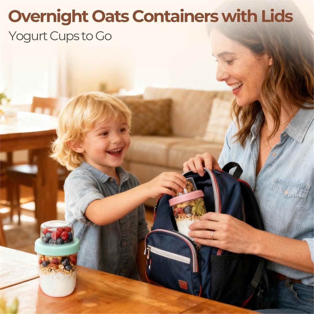 Overnight Oats Jar with Lids 4 - Overnight Oat Jar recension och pris