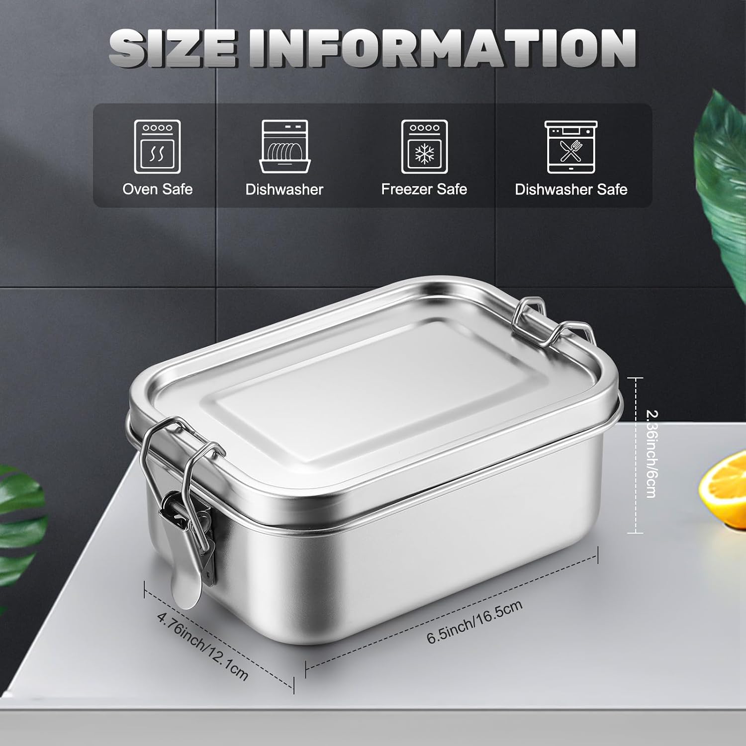 Stainless Steel Food Storage C - Meal Prep Ideas recension och pris