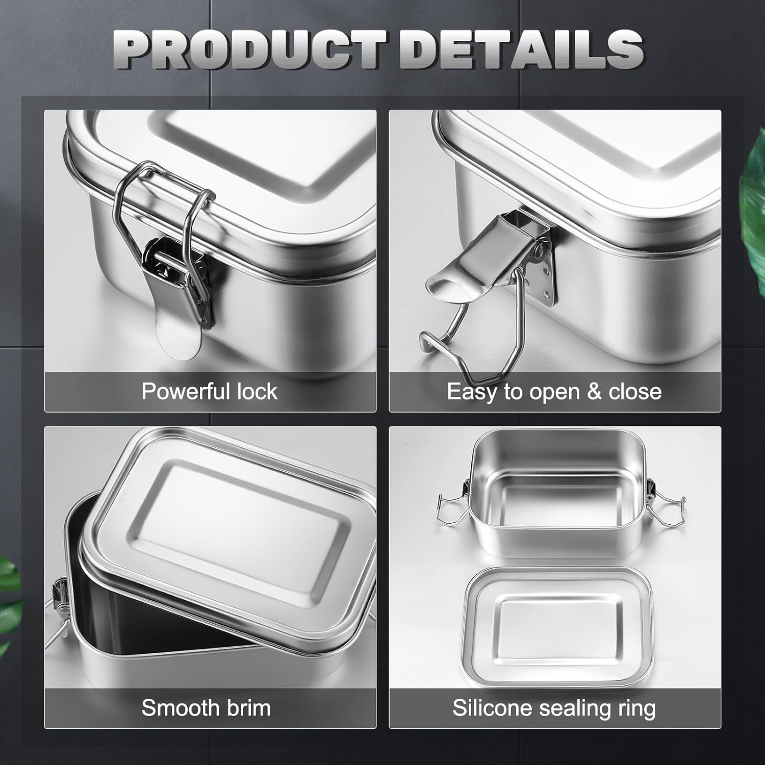 Stainless Steel Food Storage C - Meal Prep Ideas recension och pris