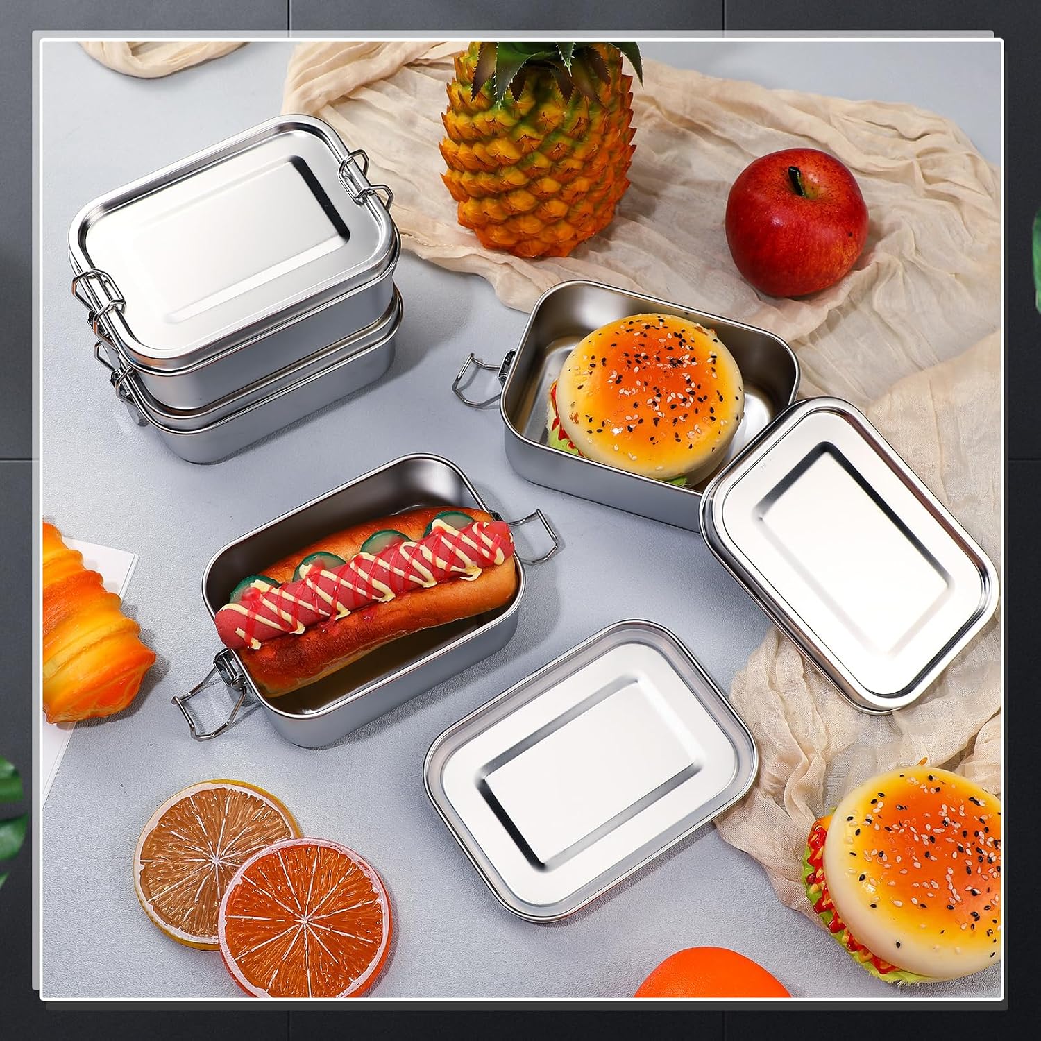 Stainless Steel Food Storage C - Meal Prep Ideas recension och pris