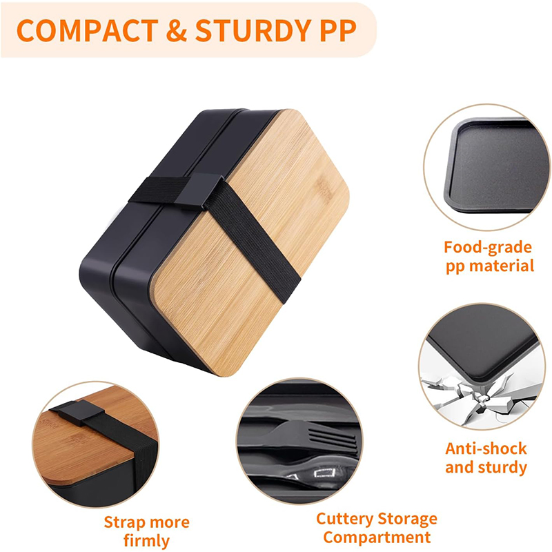 Stackable Bento Box with Utens - Meal Prep Fit recension och pris