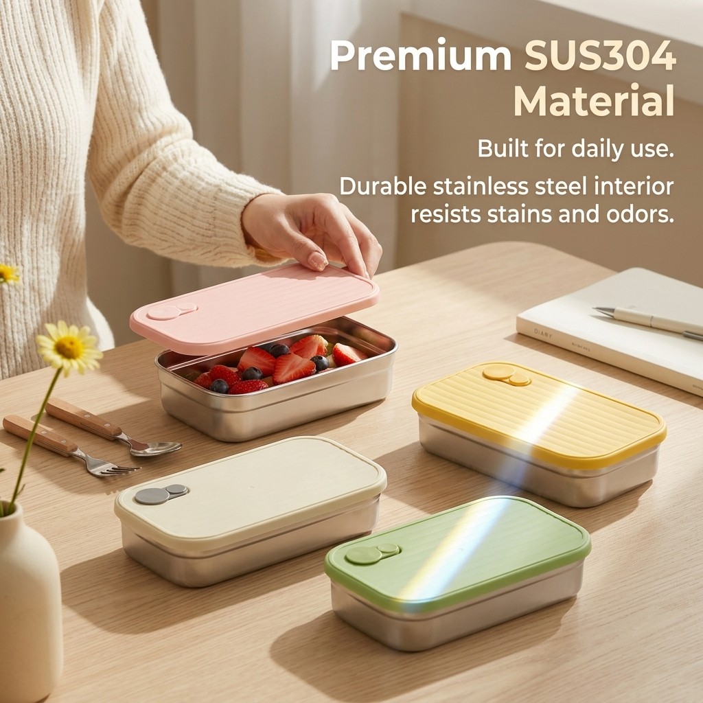 Stainless Steel Bento Box Meta - Meal Prep Ideas recension och pris