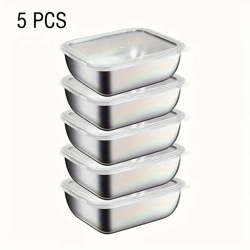 5-Piece Stainless Steel Food S - Meal Prep Ideas recension och pris