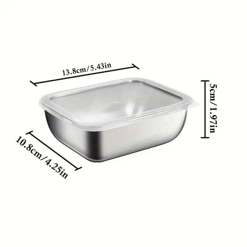 5-Piece Stainless Steel Food S - Meal Prep Ideas recension och pris
