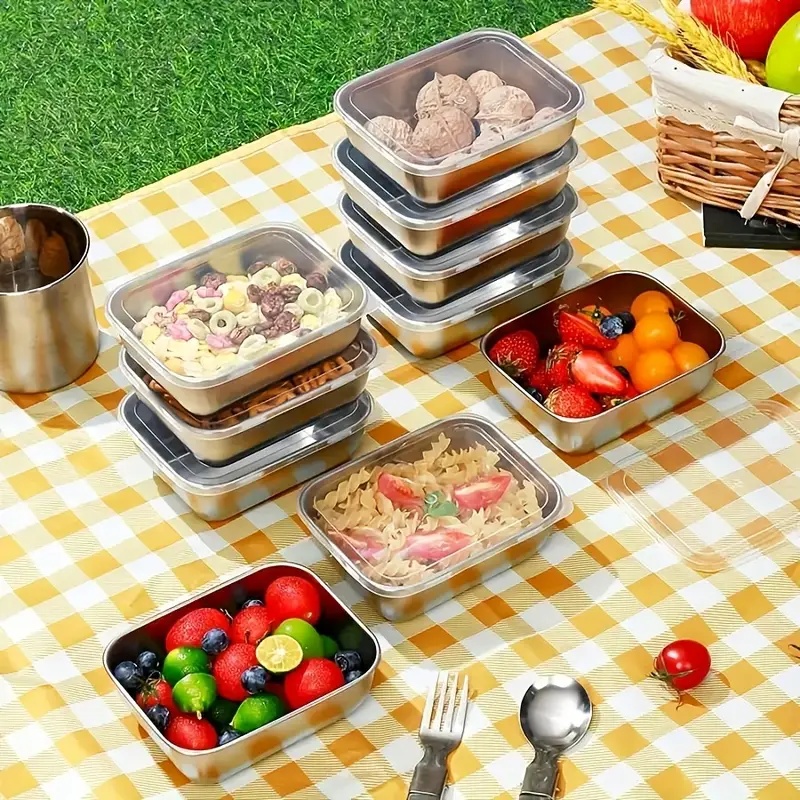 5-Piece Stainless Steel Food S - Meal Prep Ideas recension och pris
