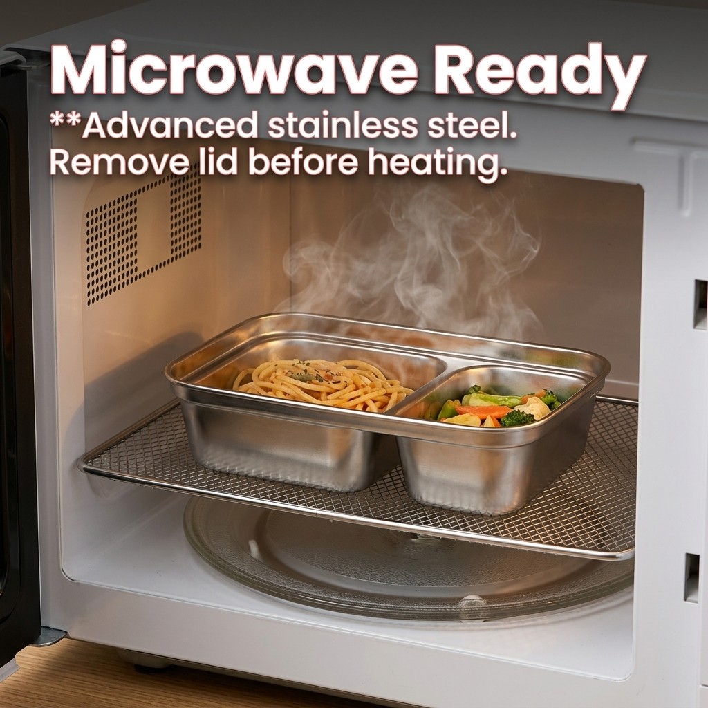 Microwave Safe 304 Stainless S - Meal Prep Ideas recension och pris