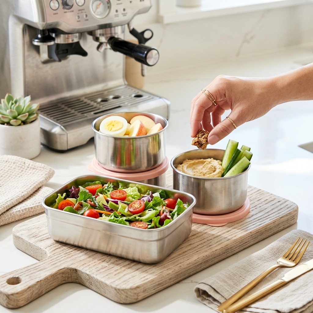 Microwave Safe 304 Stainless S - Meal Prep Ideas recension och pris