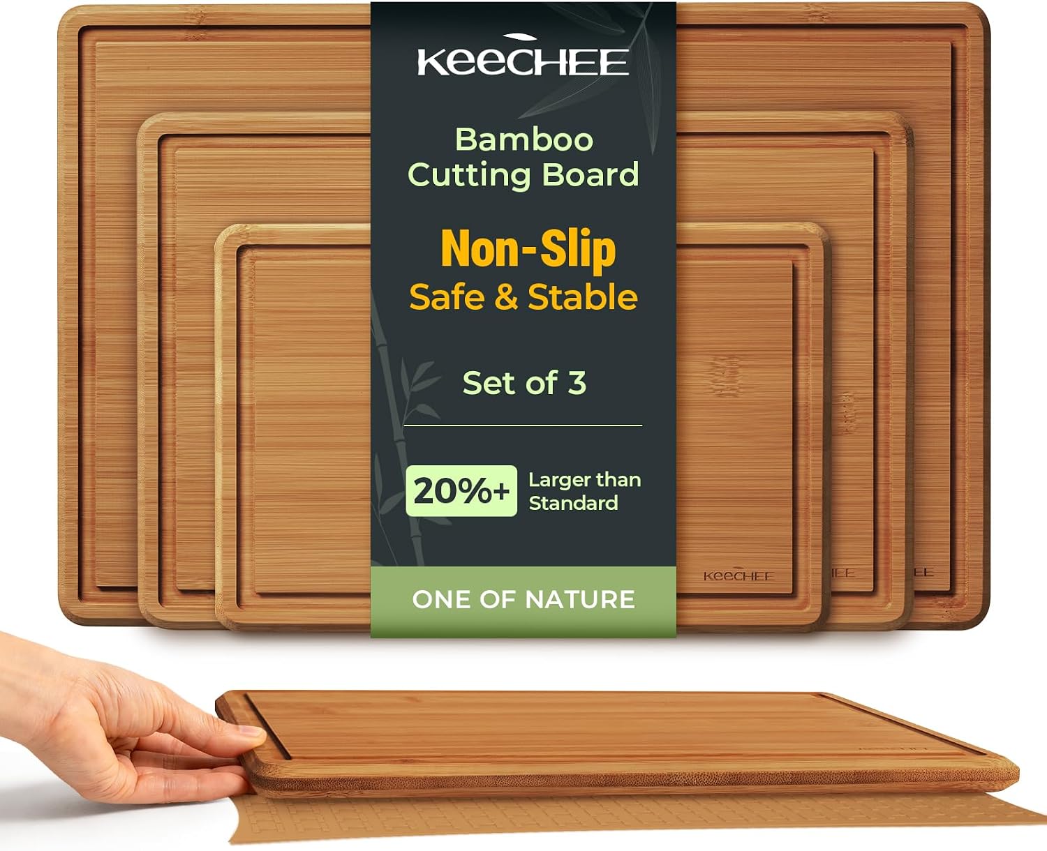 Keechee Bamboo Cutting Board w - Meal Prep Format recension och pris