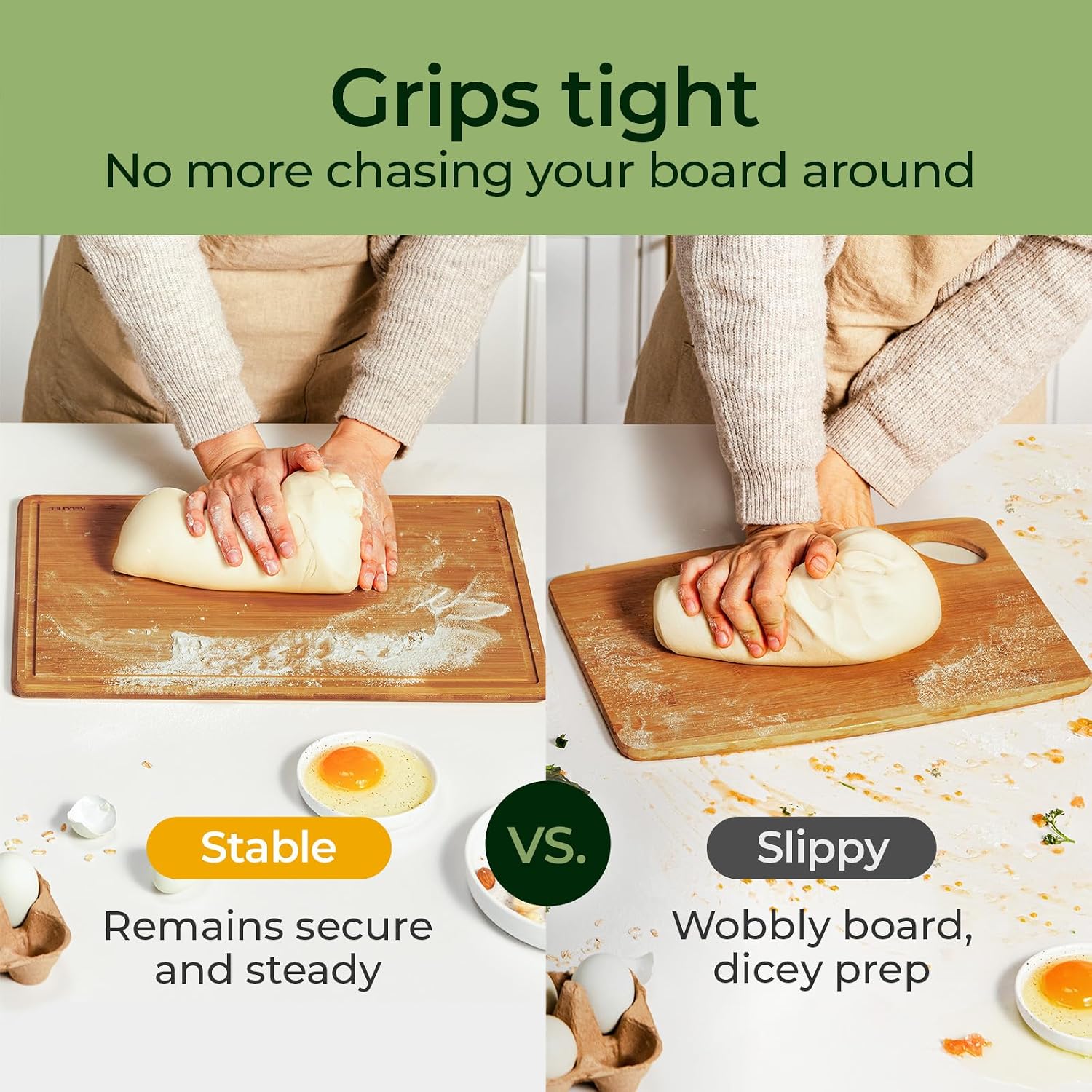 Keechee Bamboo Cutting Board w - Meal Prep Format recension och pris