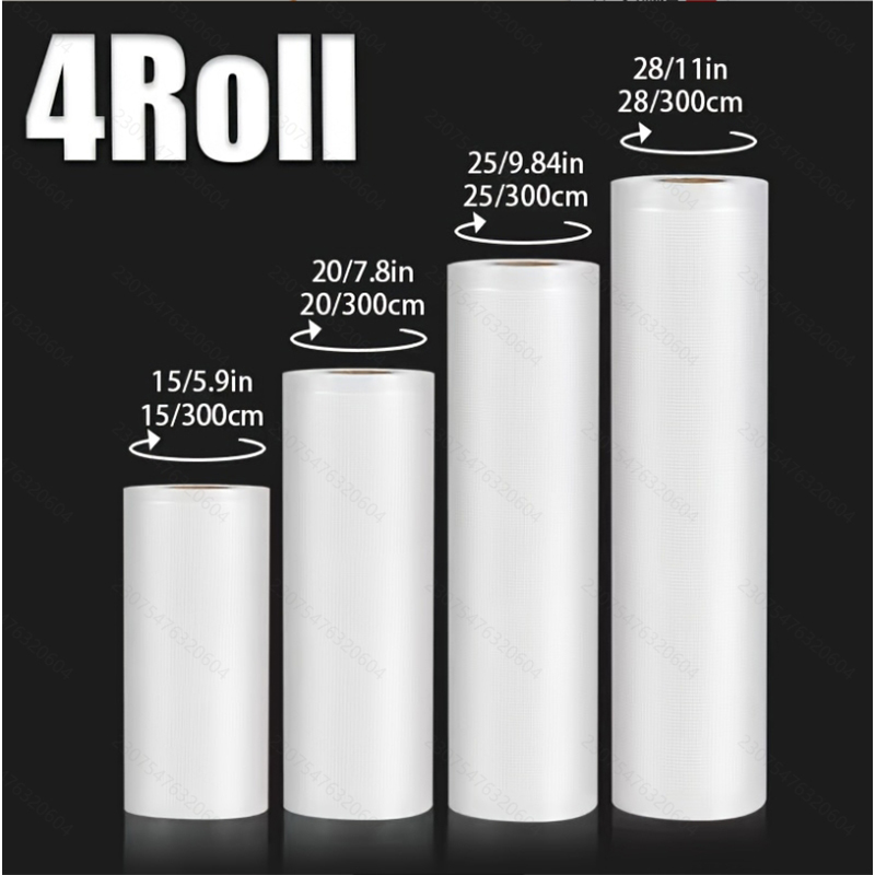 4pcs Vacuum Sealer Bags: 4 Rol - Meal Prep Fit recension och pris