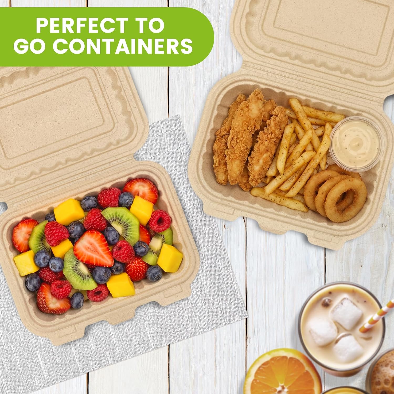 50 Pack 16oz Clamshell Take Ou - Meal Prep Ideas recension och pris
