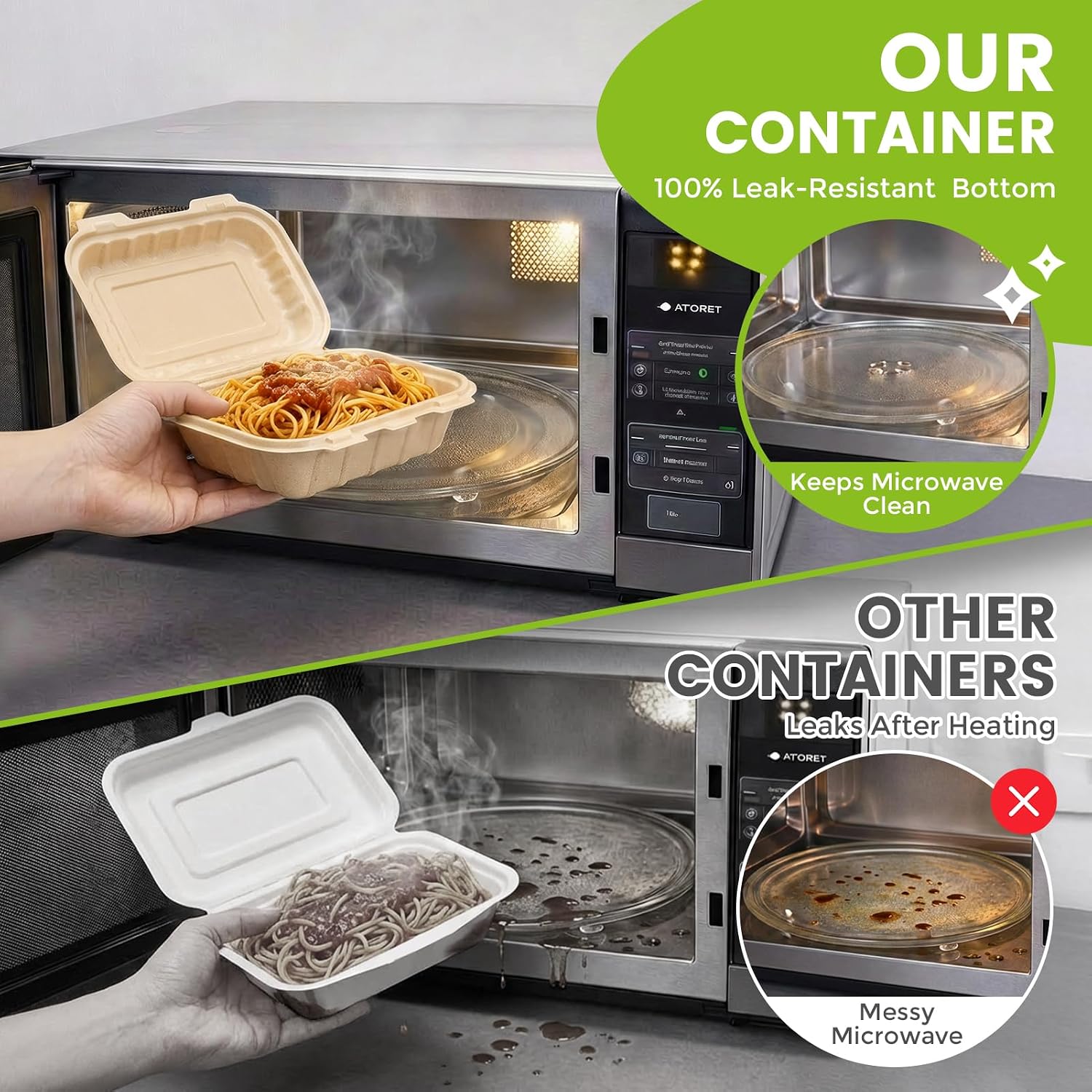 50 Pack 16oz Clamshell Take Ou - Meal Prep Ideas recension och pris
