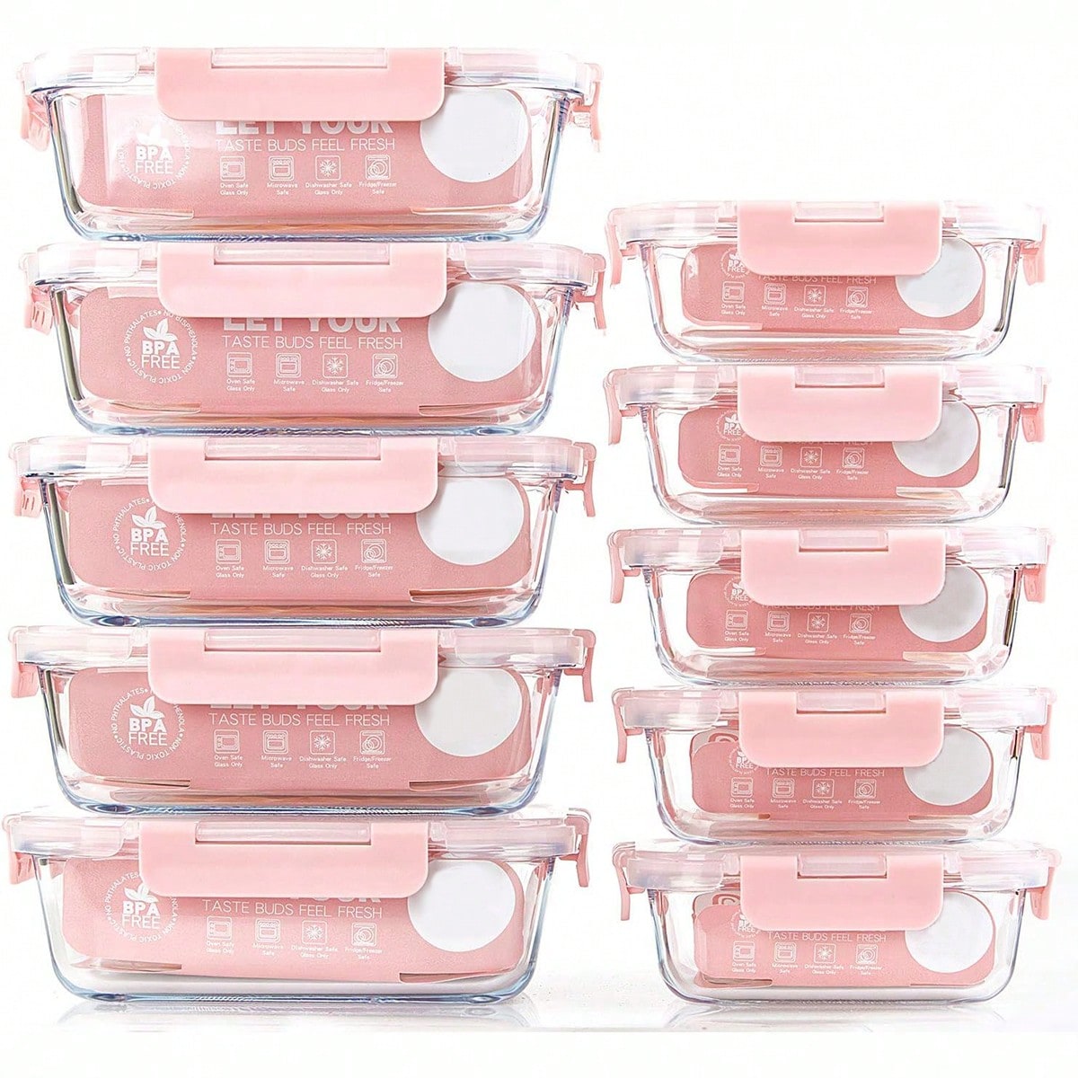 10 Pack Glass Meal Prep Contai - Meal Prep Ideas recension och pris