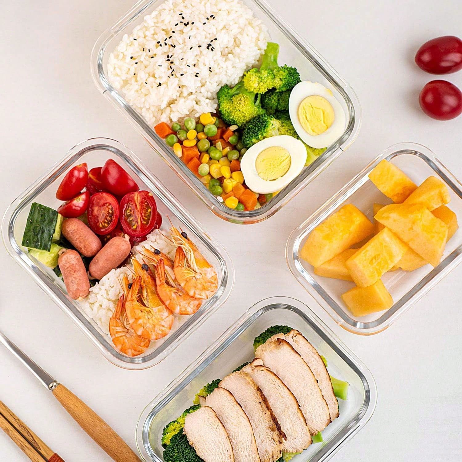10 Pack Glass Meal Prep Contai - Meal Prep Ideas recension och pris