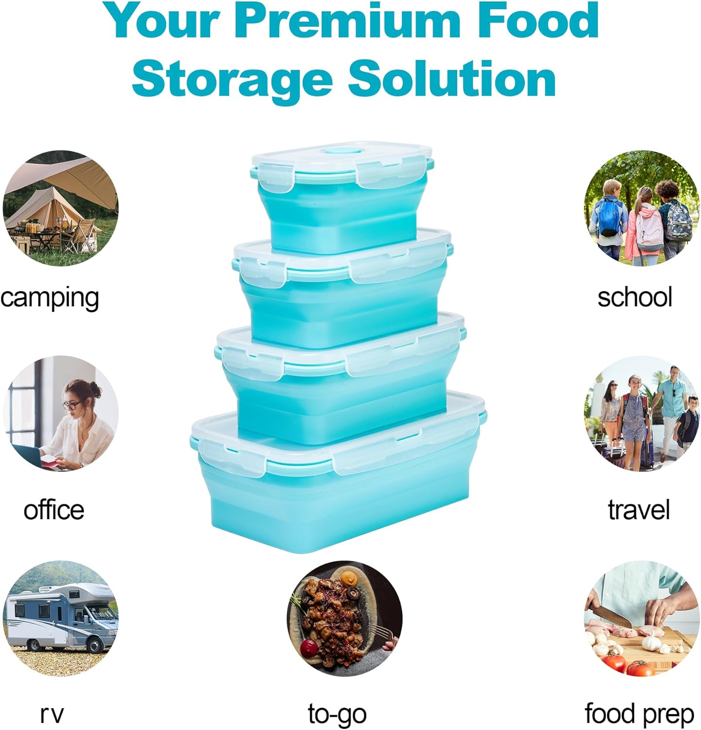 Collapsible Food Storage Conta - Meal Prep Kit recension och pris