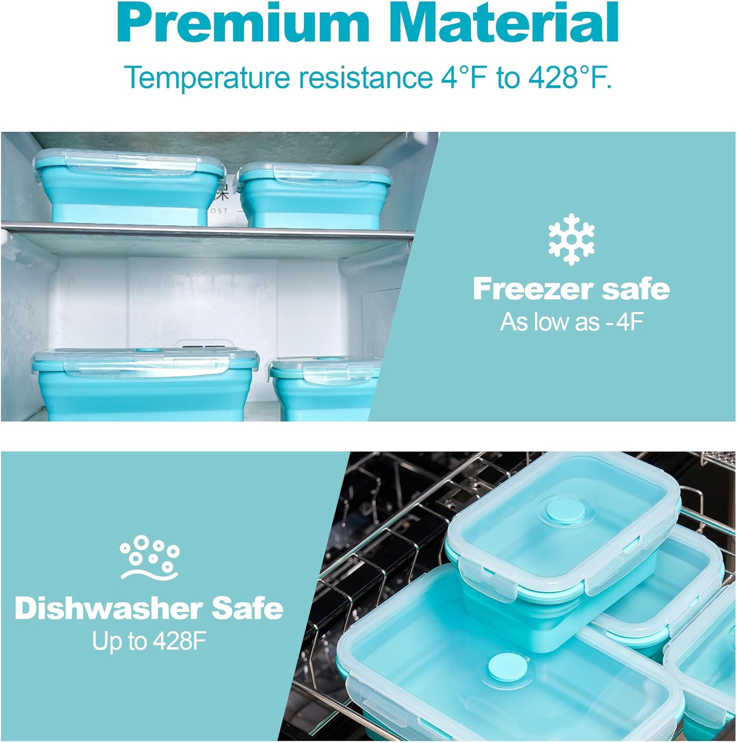 Collapsible Food Storage Conta - Meal Prep Kit recension och pris