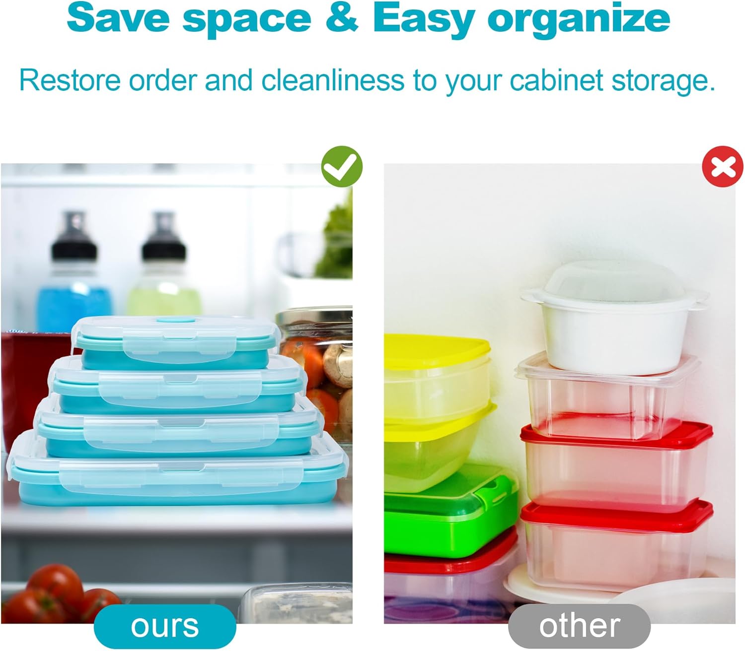 Collapsible Food Storage Conta - Meal Prep Kit recension och pris