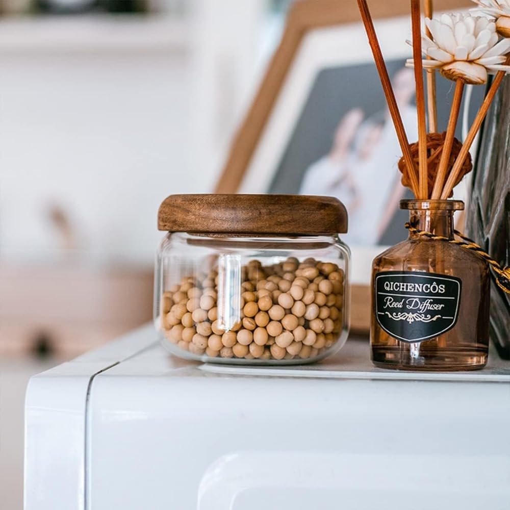 Glass Food  Containers with Wo - Overnight Oat Jar recension och pris