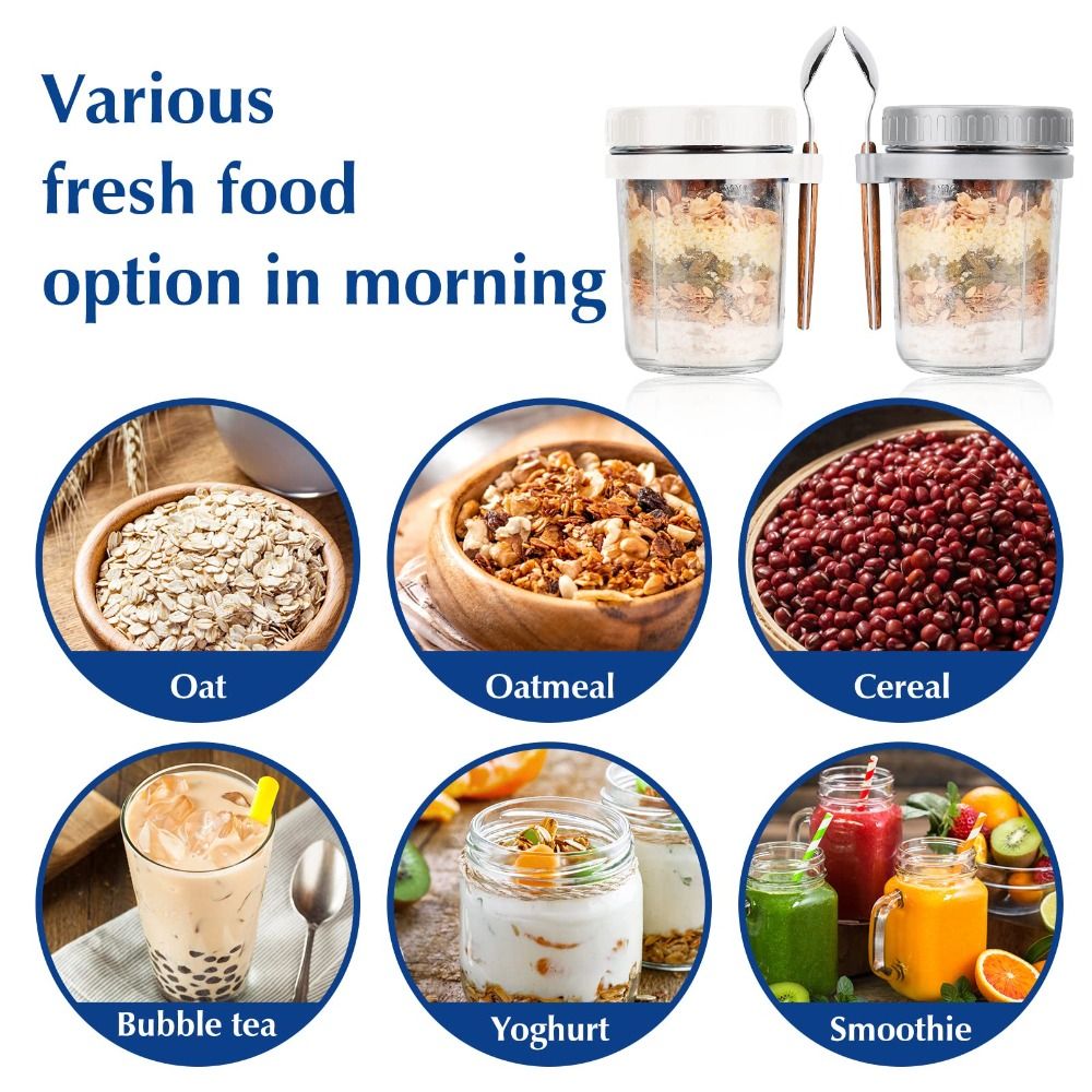 Yogurt Jar 350ml Overnight Oat - Overnight Oat Jar recension och pris
