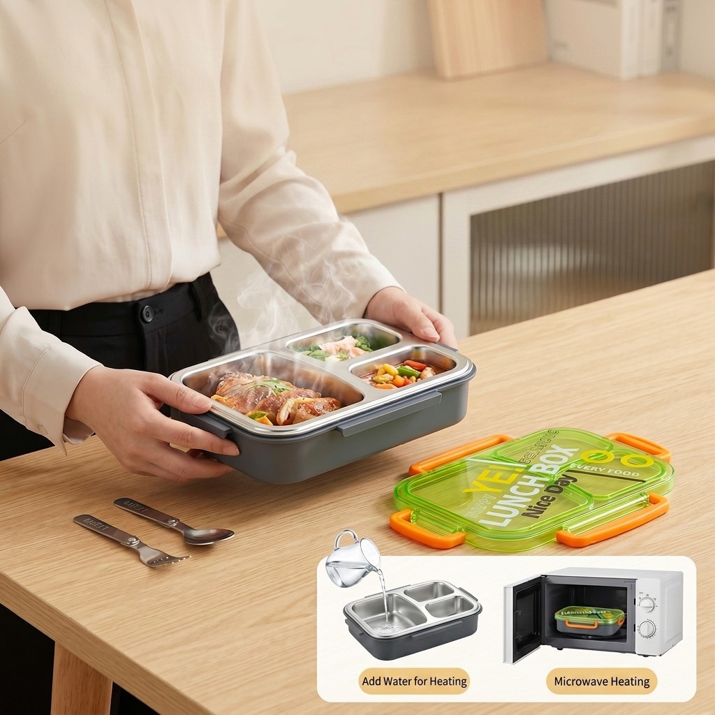 Microwavable 304 Stainless Ste - Meal Prep Ideas recension och pris