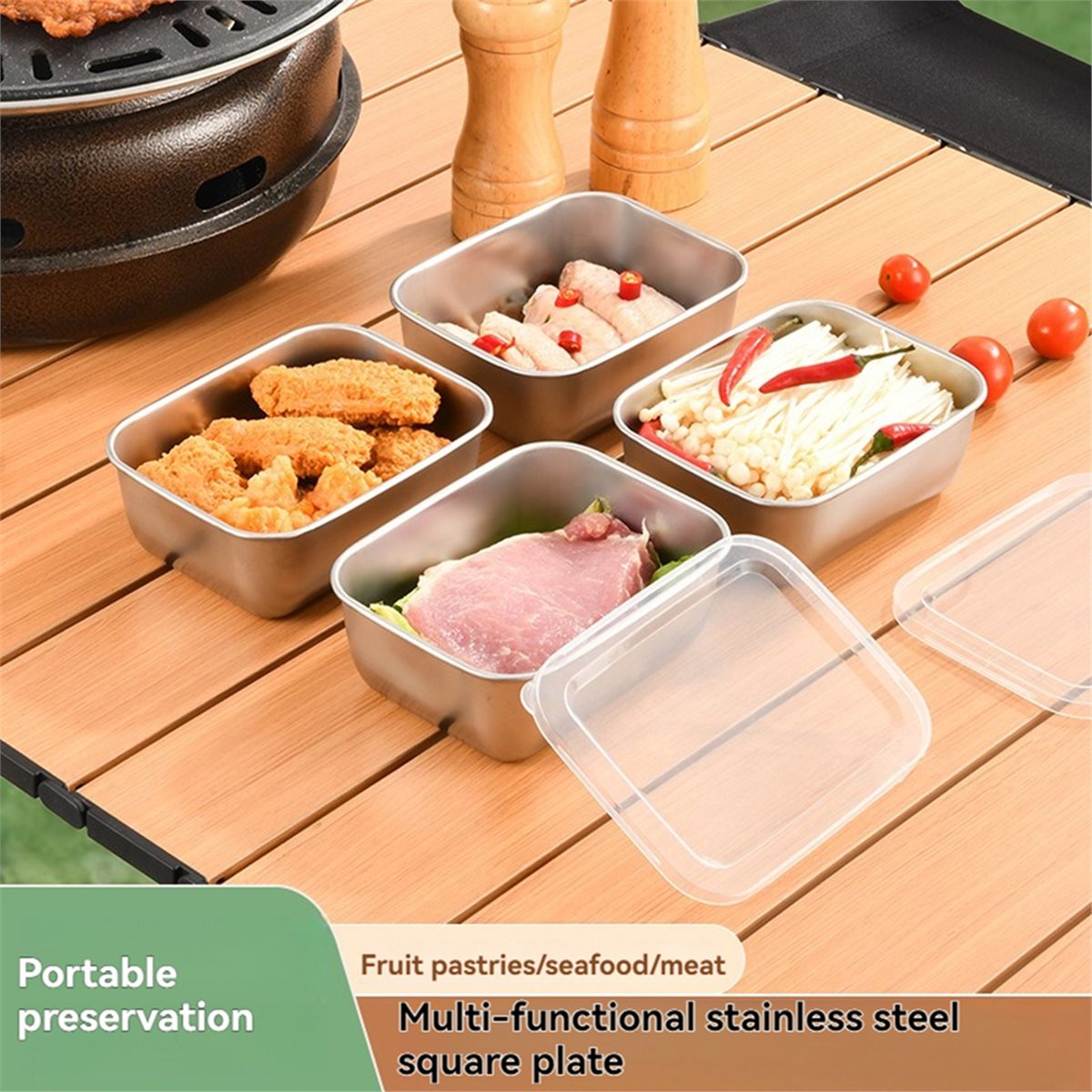 【AT48】 NEW Stackable Food Stor - Meal Prep Fit recension och pris