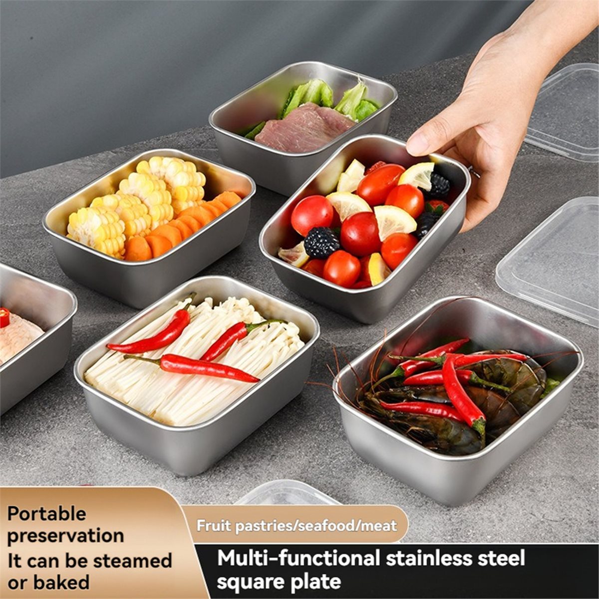 【AT48】 NEW Stackable Food Stor - Meal Prep Fit recension och pris