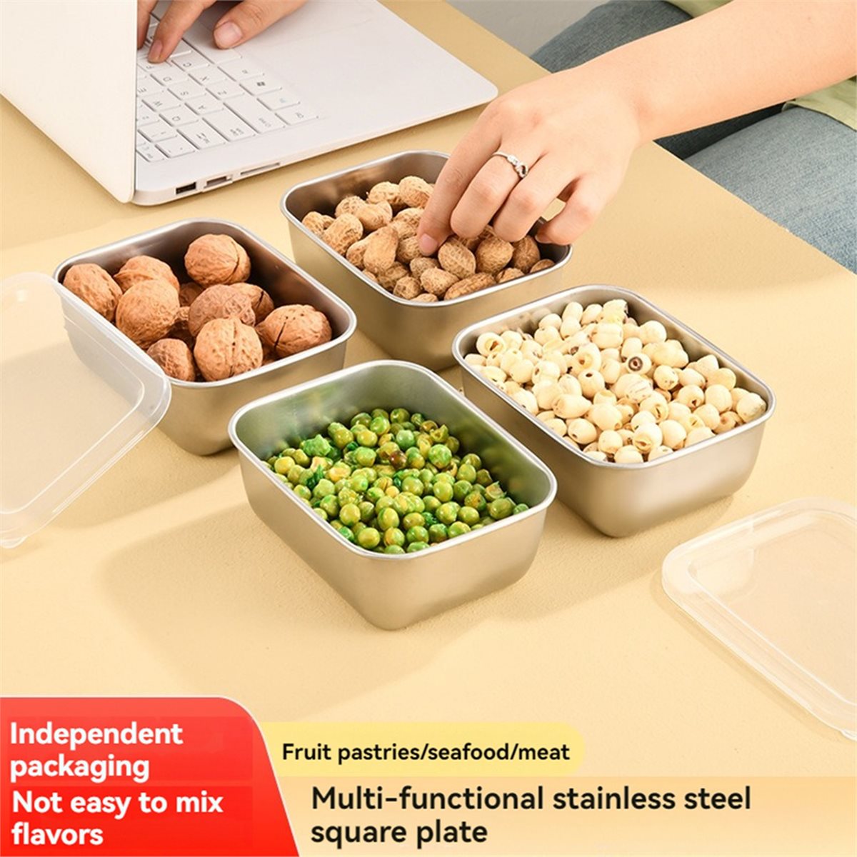 【AT48】 NEW Stackable Food Stor - Meal Prep Fit recension och pris