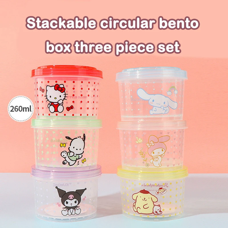 Cute Kitty Stackable Food Cont - Meal Prep Kit recension och pris