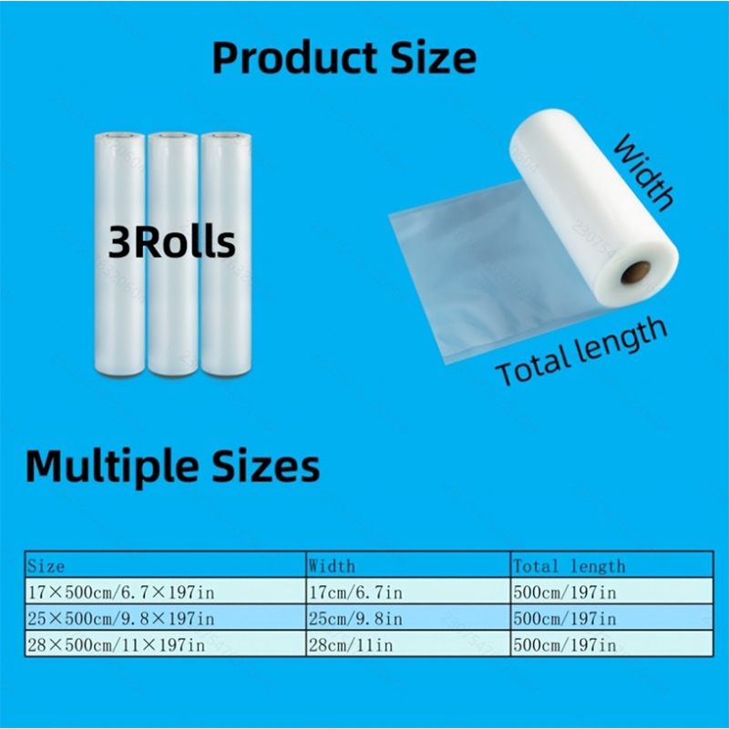 3-Pack Vacuum Seal Roll Bags:  - Meal Prep Fit recension och pris