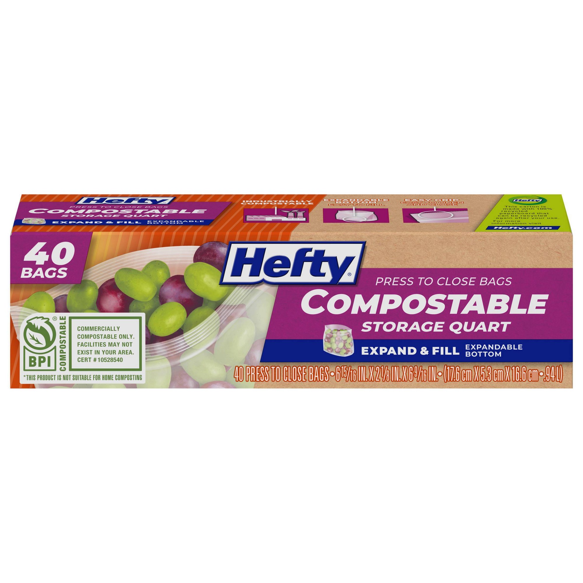 Quart Food Storage Bags 40ct,  - Meal Prep Fit recension och pris