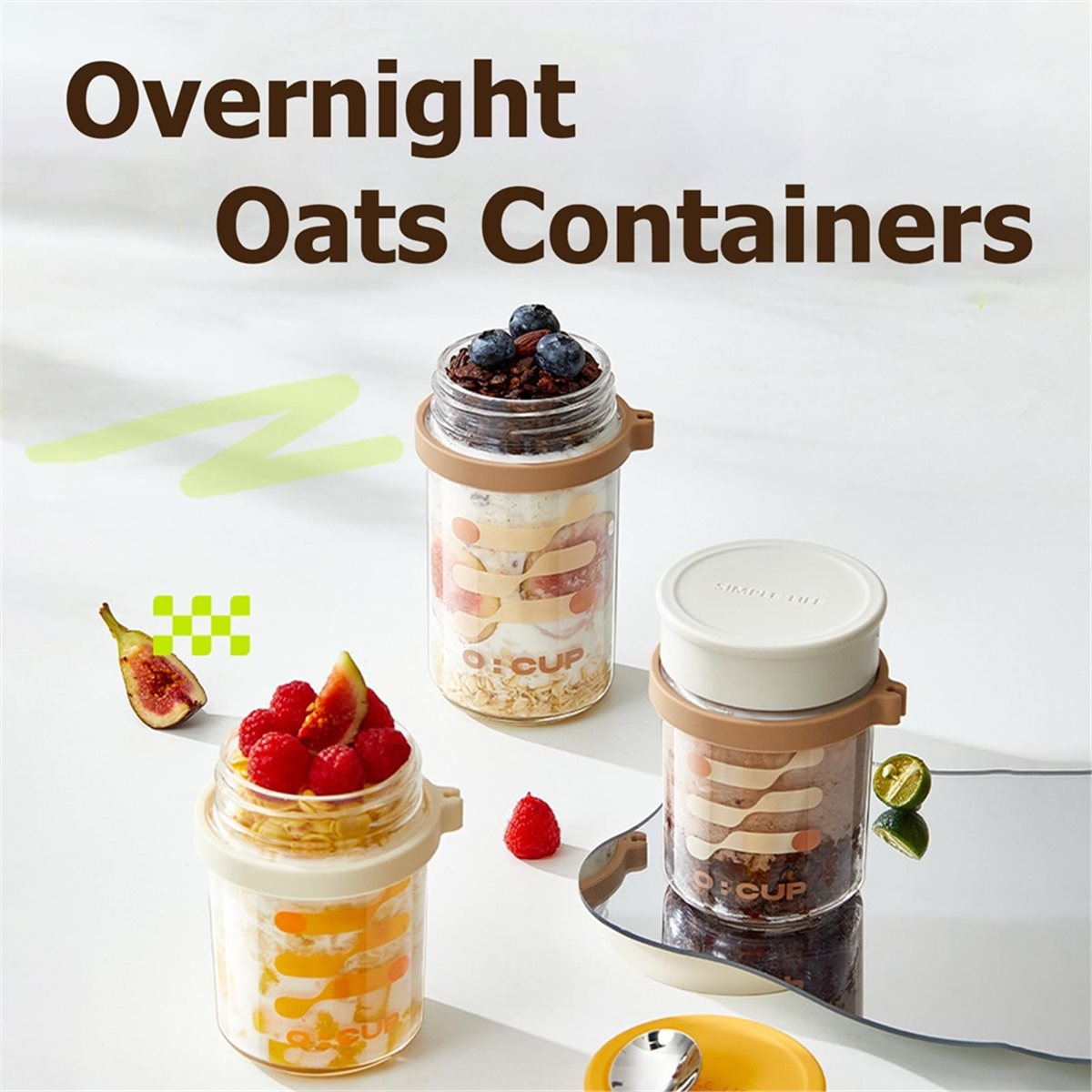 A67T NEW 4 Pack Overnight Oats - Overnight Oat Jar recension och pris