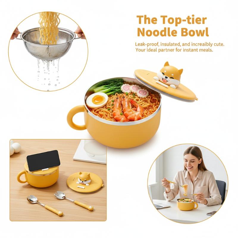 Stainless Steel Instant Noodle - Meal Prep Ideas recension och pris
